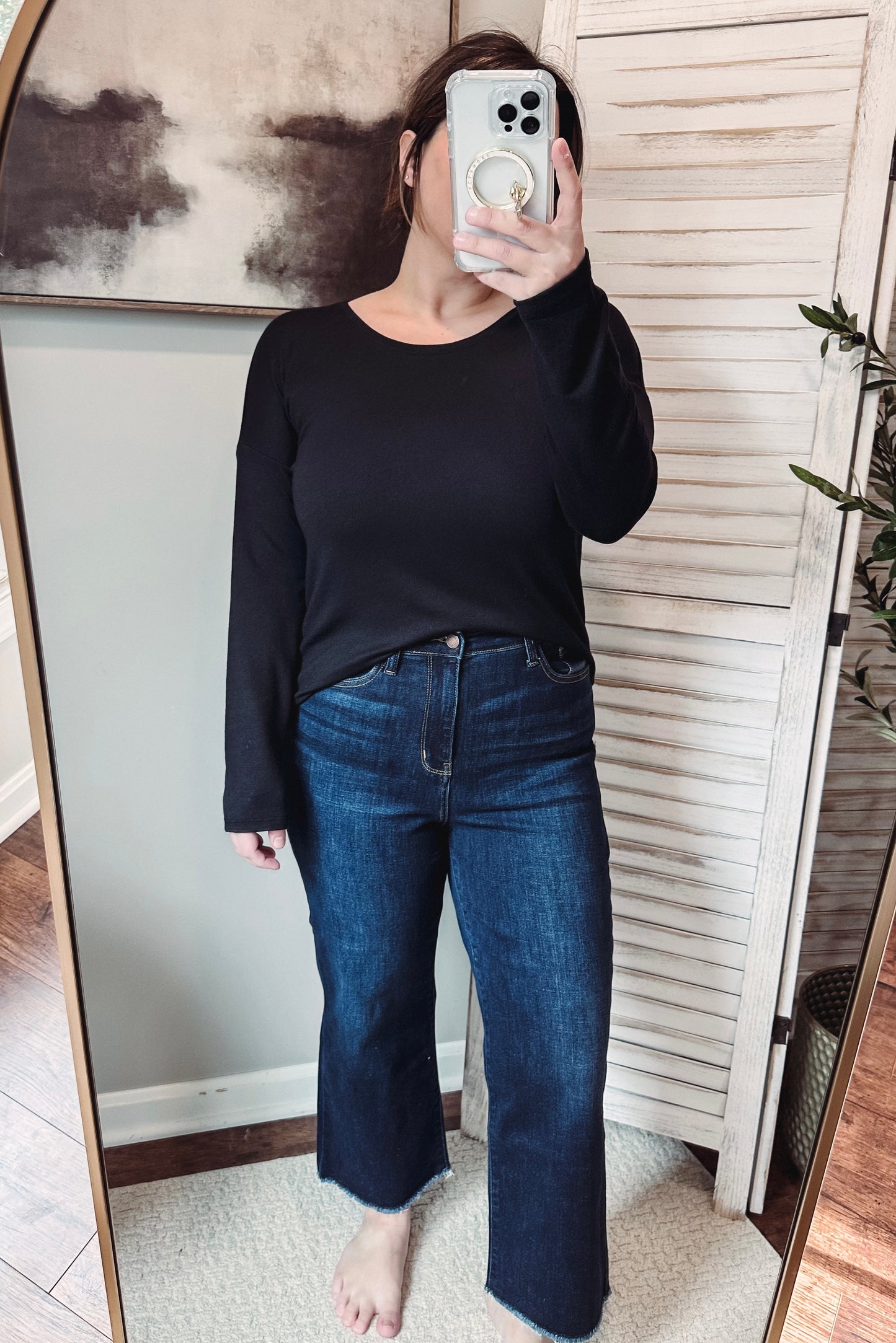 (M) Banana Republic Luxe Hem Top