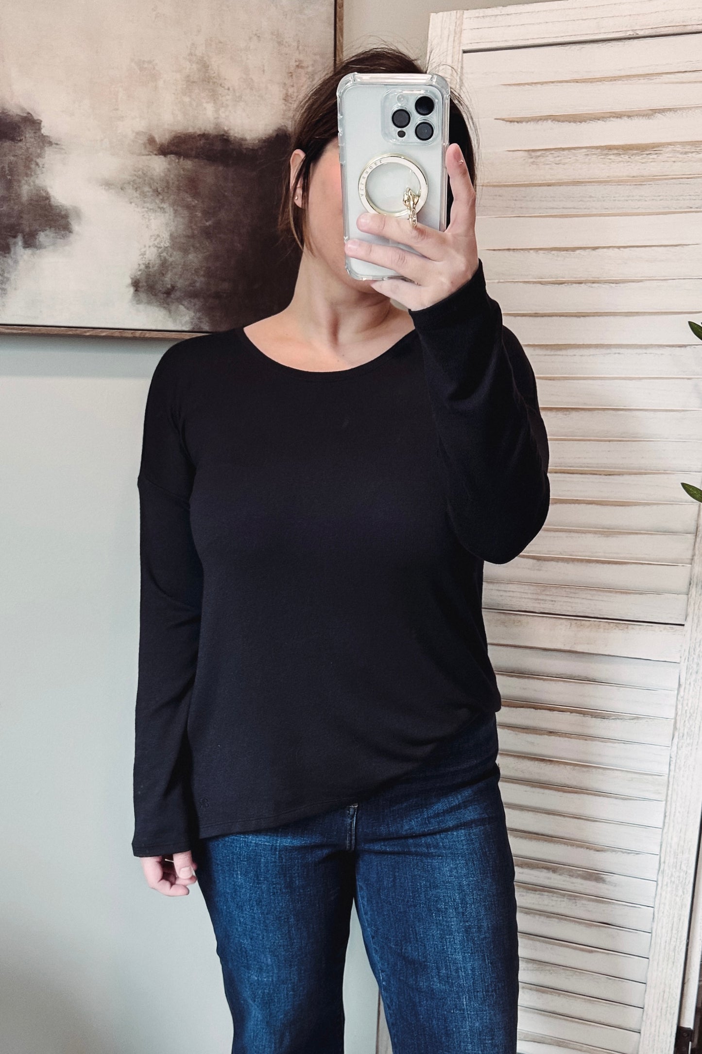 (M) Banana Republic Luxe Hem Top