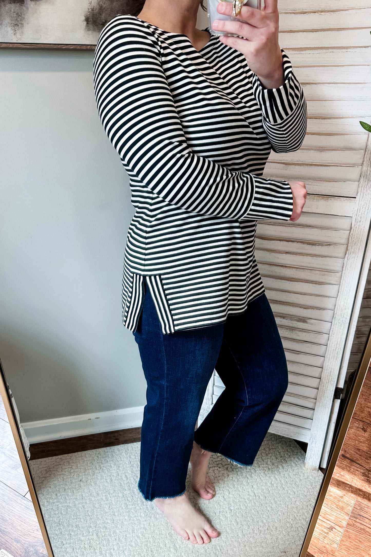 (M) Talbots Striped Tunic Top