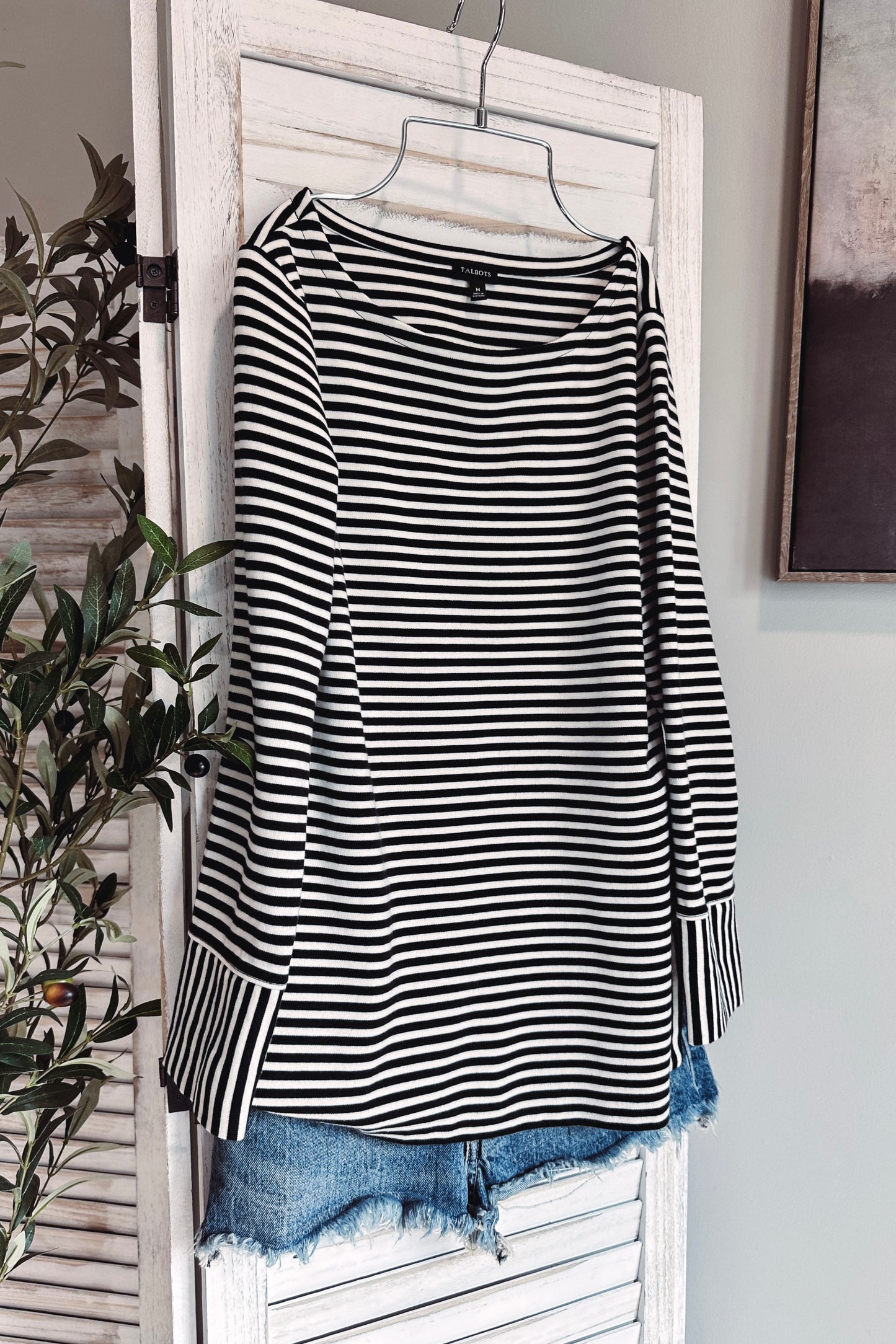 (M) Talbots Striped Tunic Top