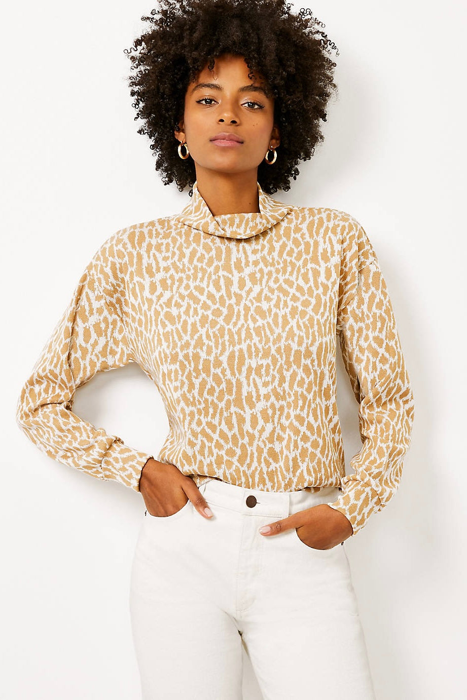 (S) Loft Mock Neck Top