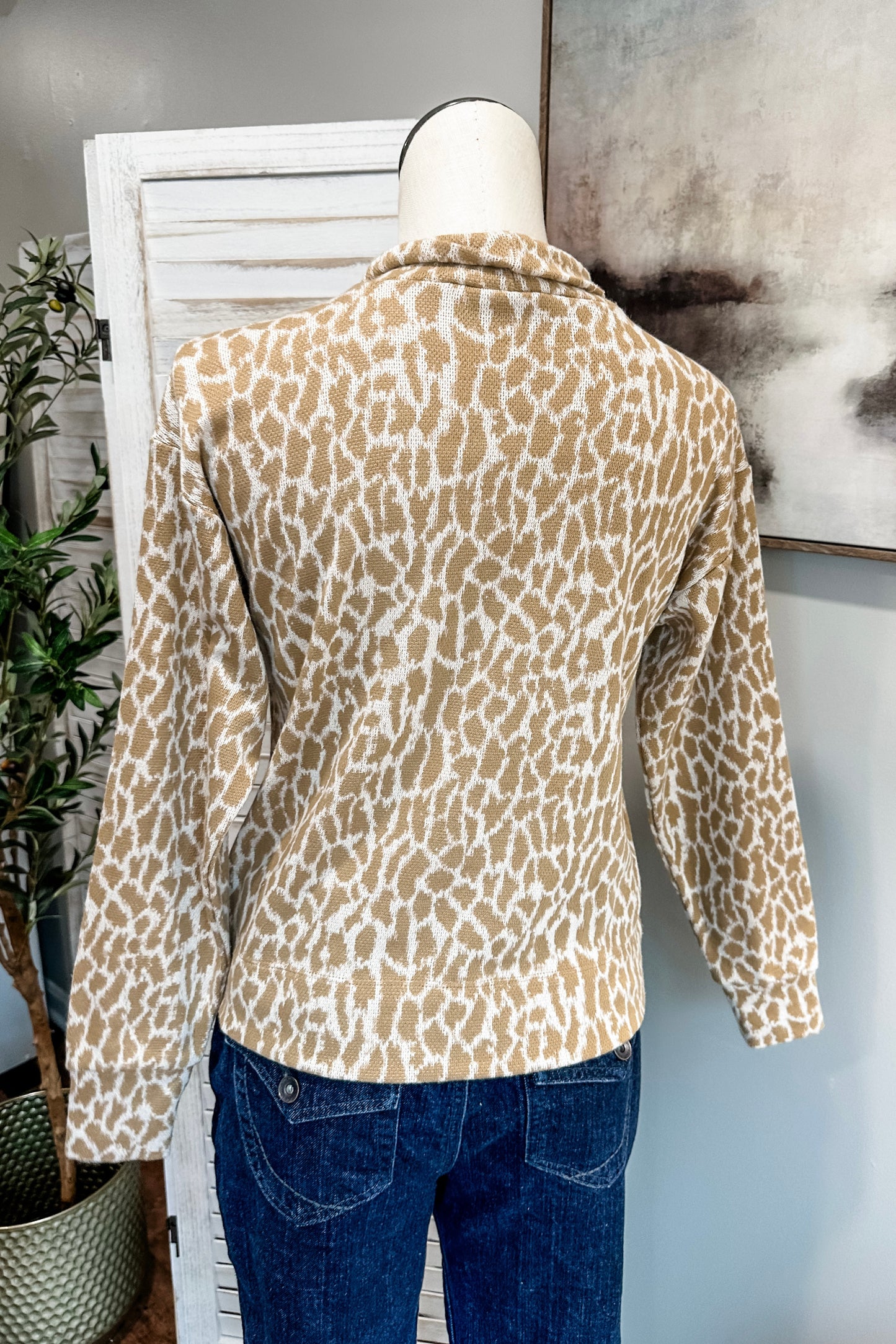 (S) Loft Mock Neck Top