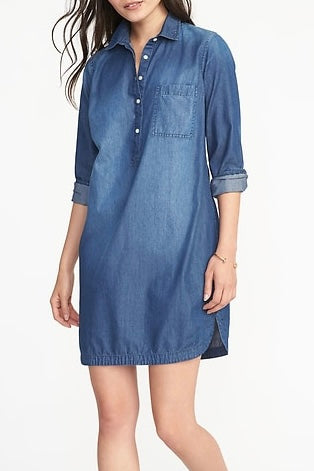 (M) Old Navy Chambray Dress