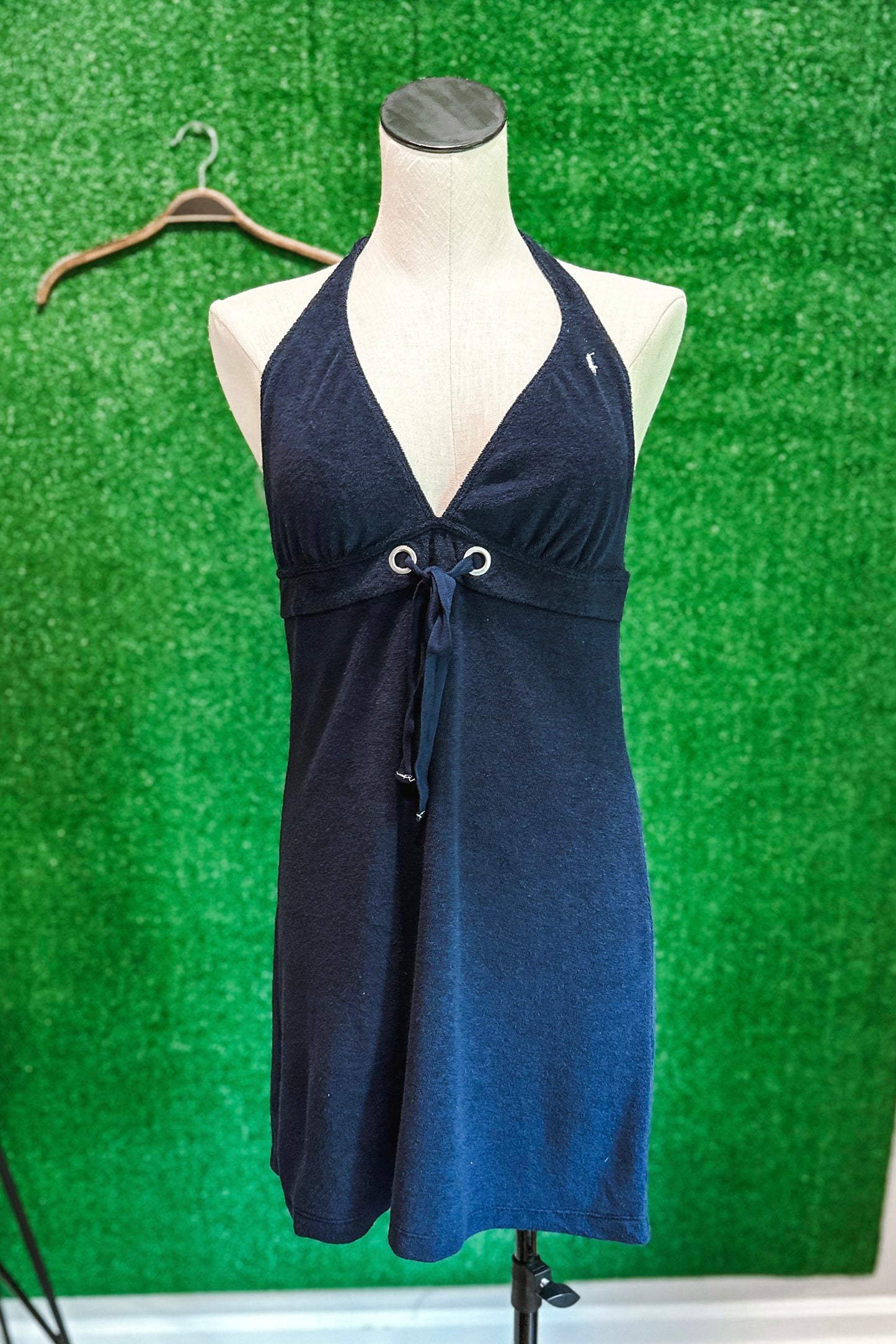 (L) Ralph Lauren Terry Halter Dress