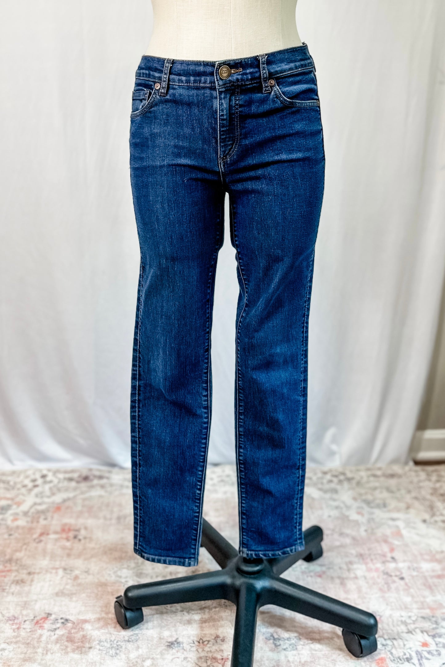 (4) Loft Modern Skinny Jeans