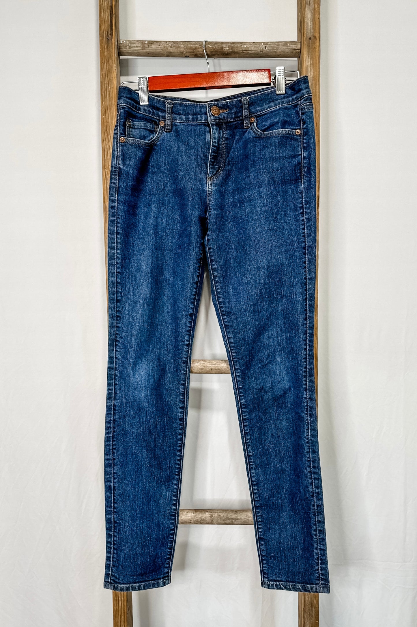 (4) Loft Modern Skinny Jeans