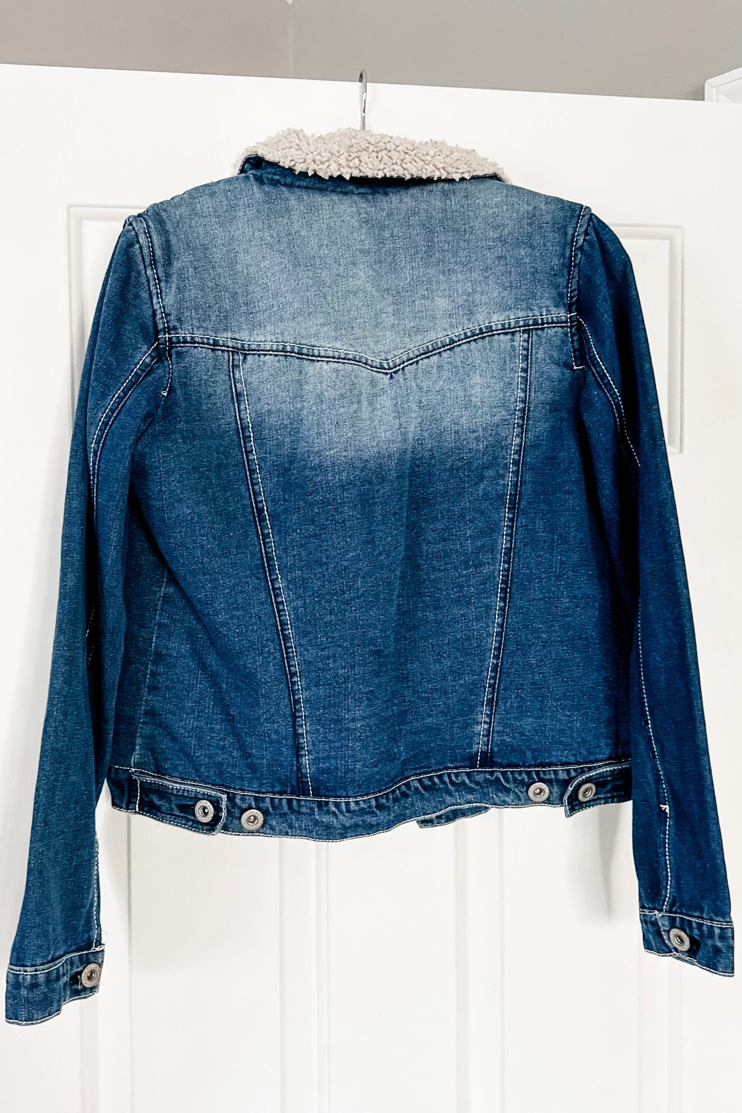 (M) Vintage Ashley by 26 International Sherpa Denim Jacket