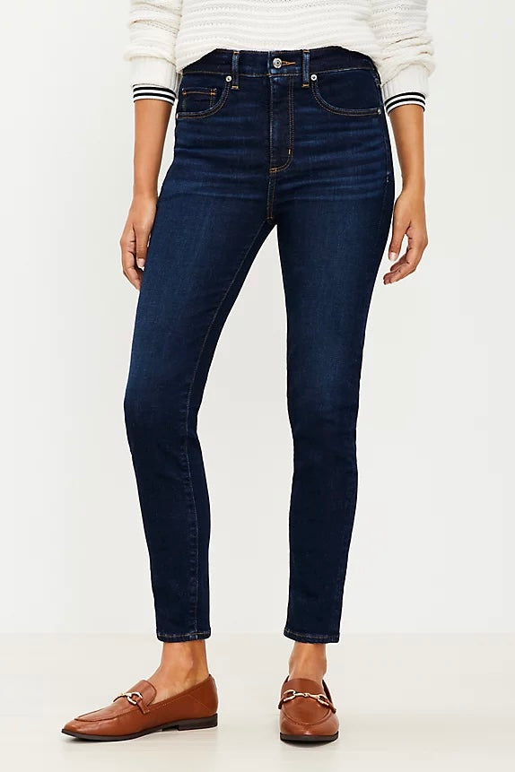 (4) Loft Modern Skinny Jeans