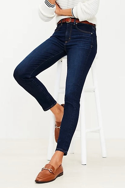 (4) Loft Modern Skinny Jeans