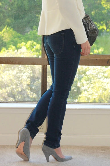 (4) Loft Modern Skinny Jeans