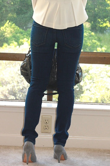 (4) Loft Modern Skinny Jeans