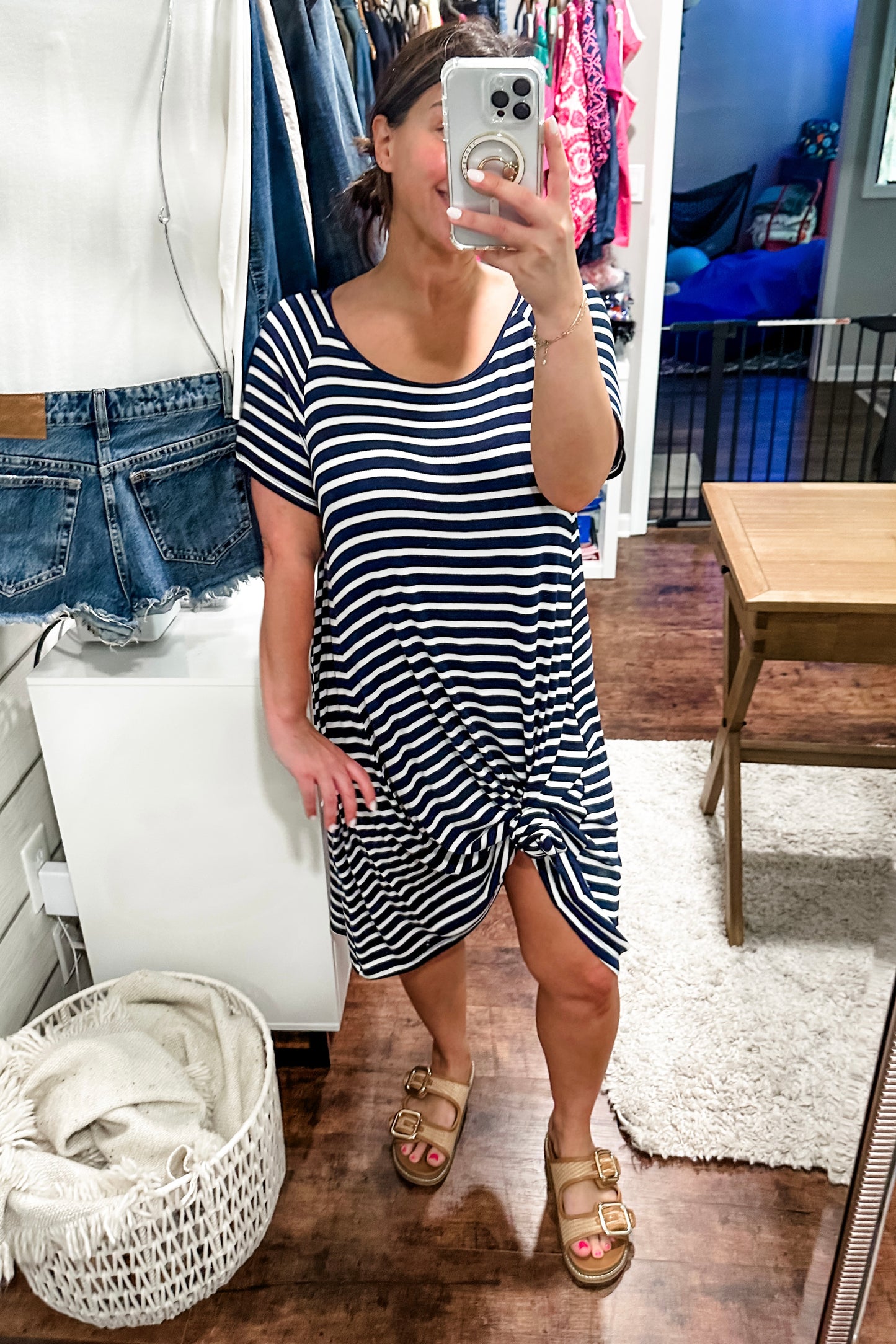 (XL) Old Navy Striped Midi