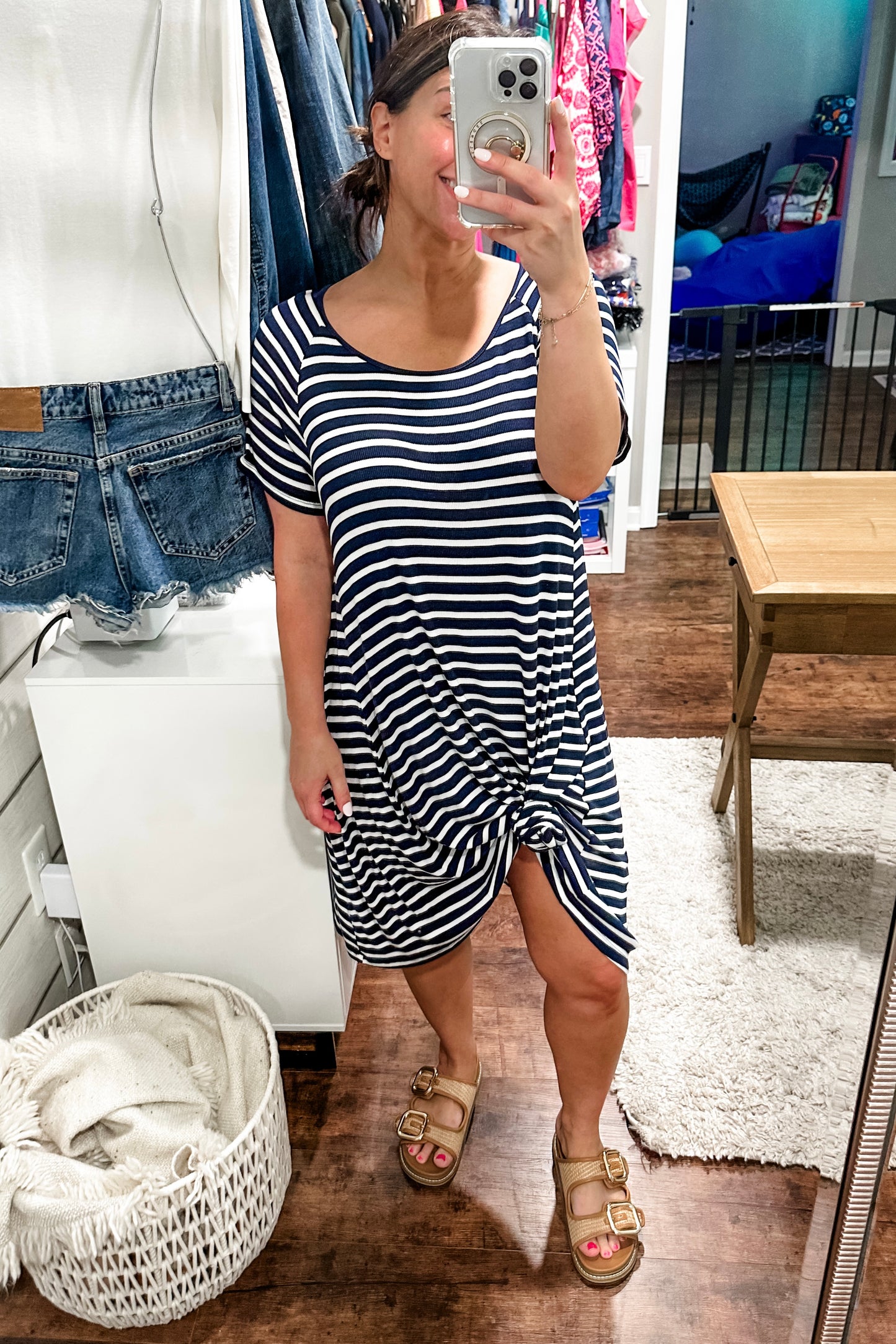 (XL) Old Navy Striped Midi