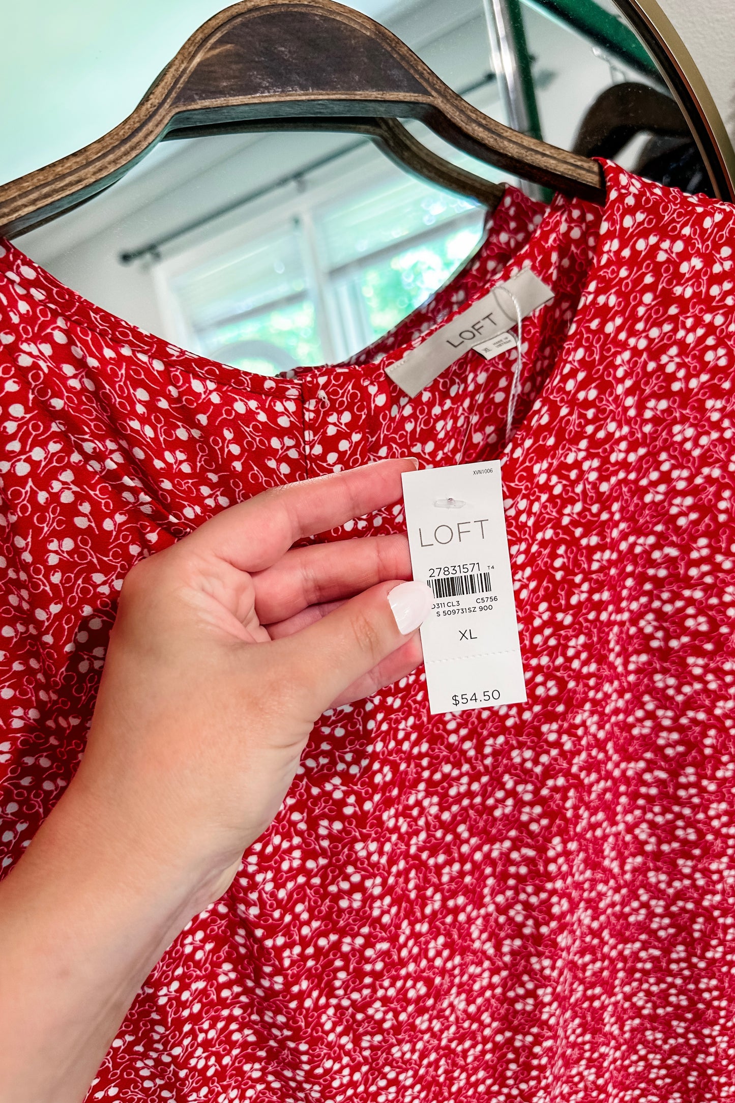 (XL) Loft Ditsy Floral Blouse