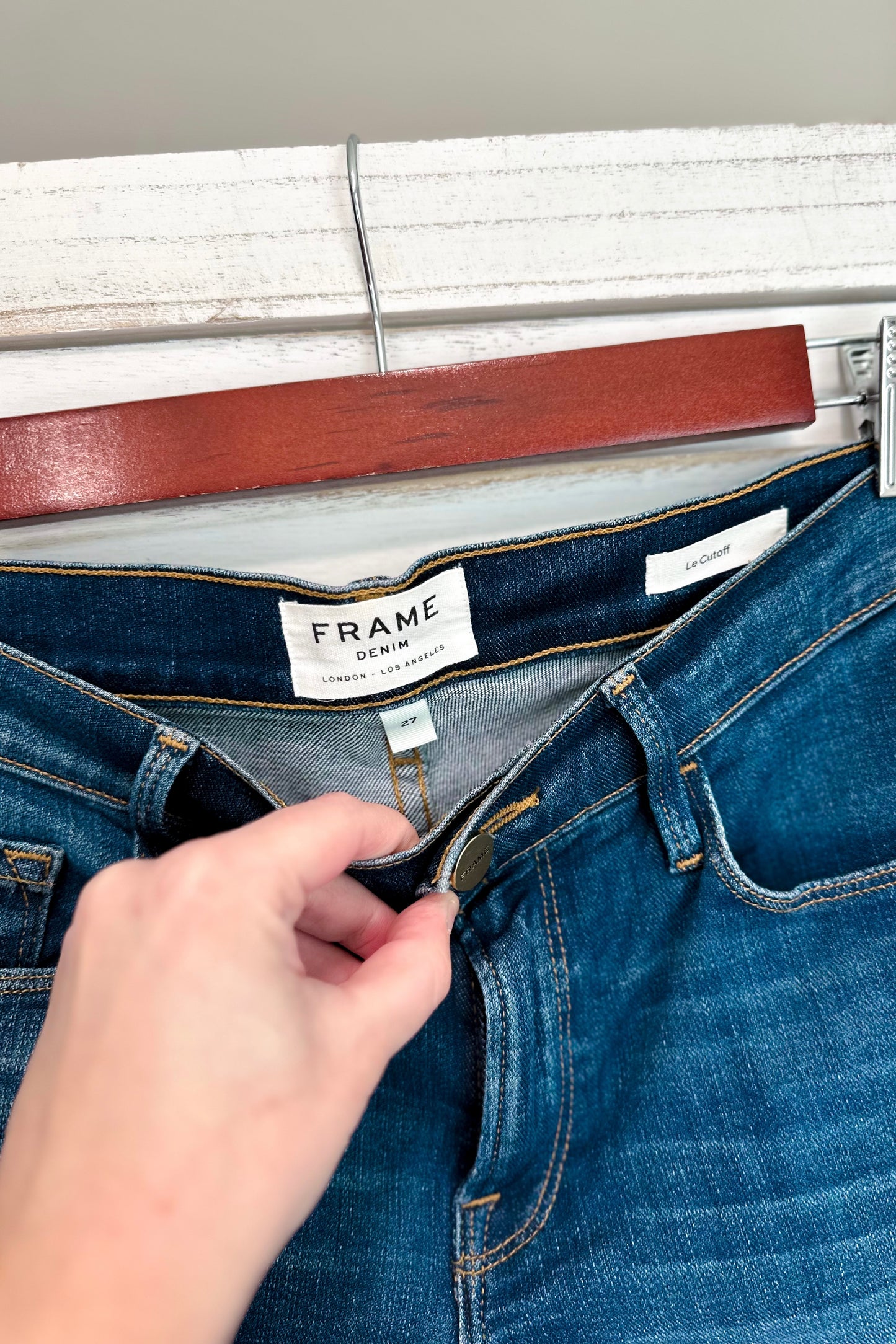 (4) Frame Denim Le Cut Off (Designer)