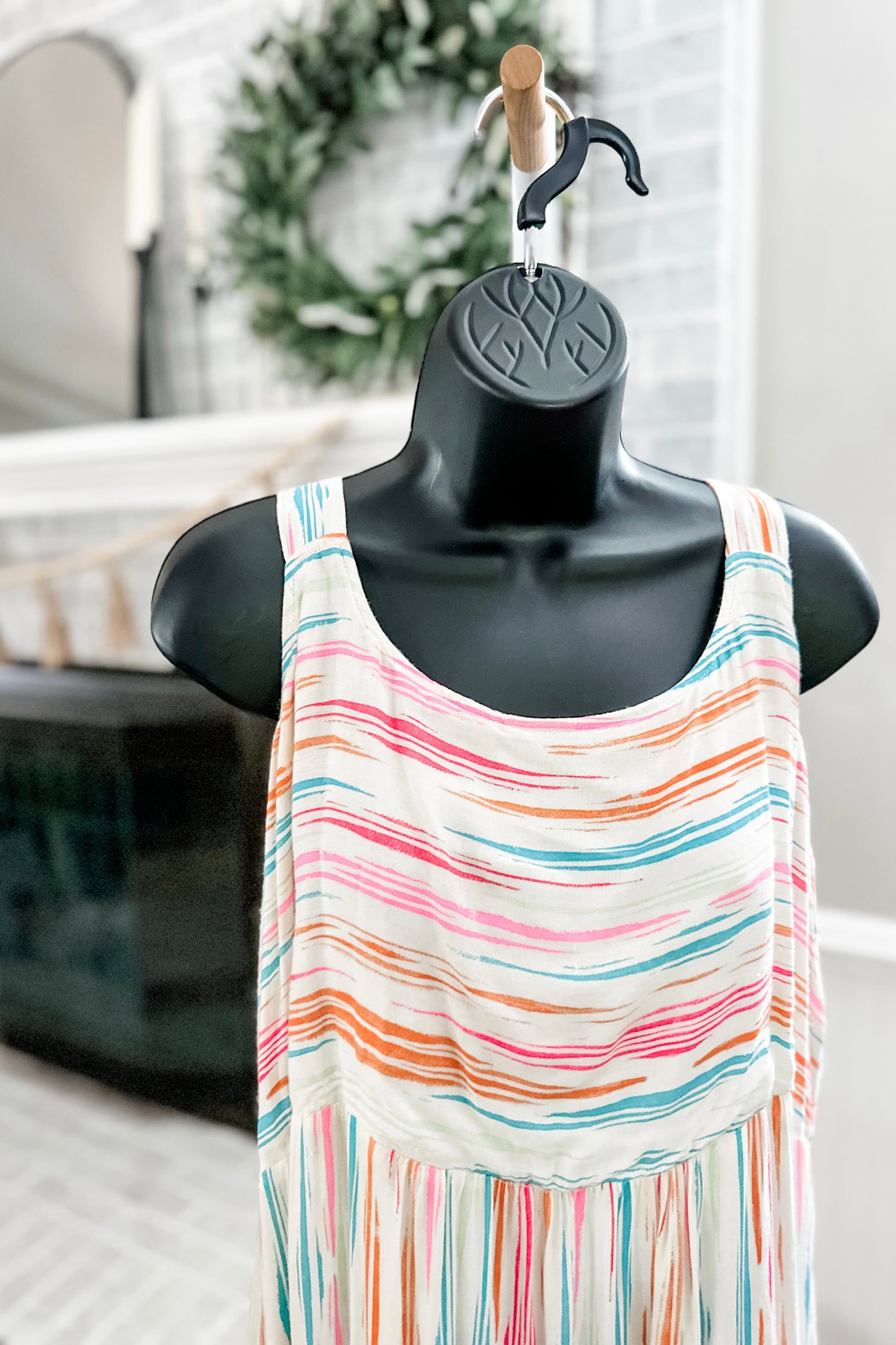 (XXL) Striped Colorful Midi