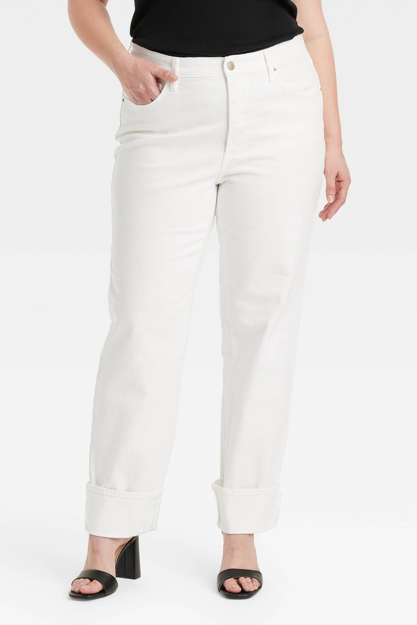 (12) High Rise 90’s Straight Denim