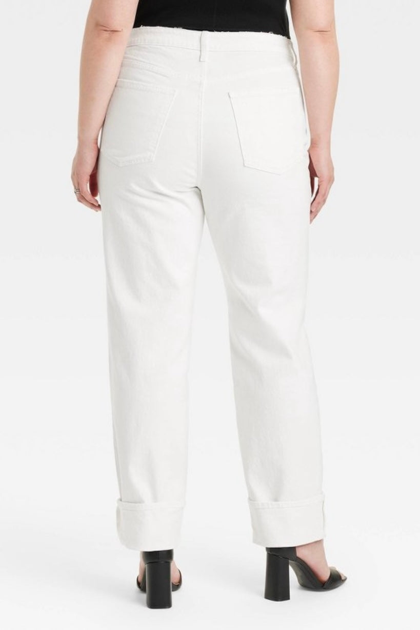 (12) High Rise 90’s Straight Denim