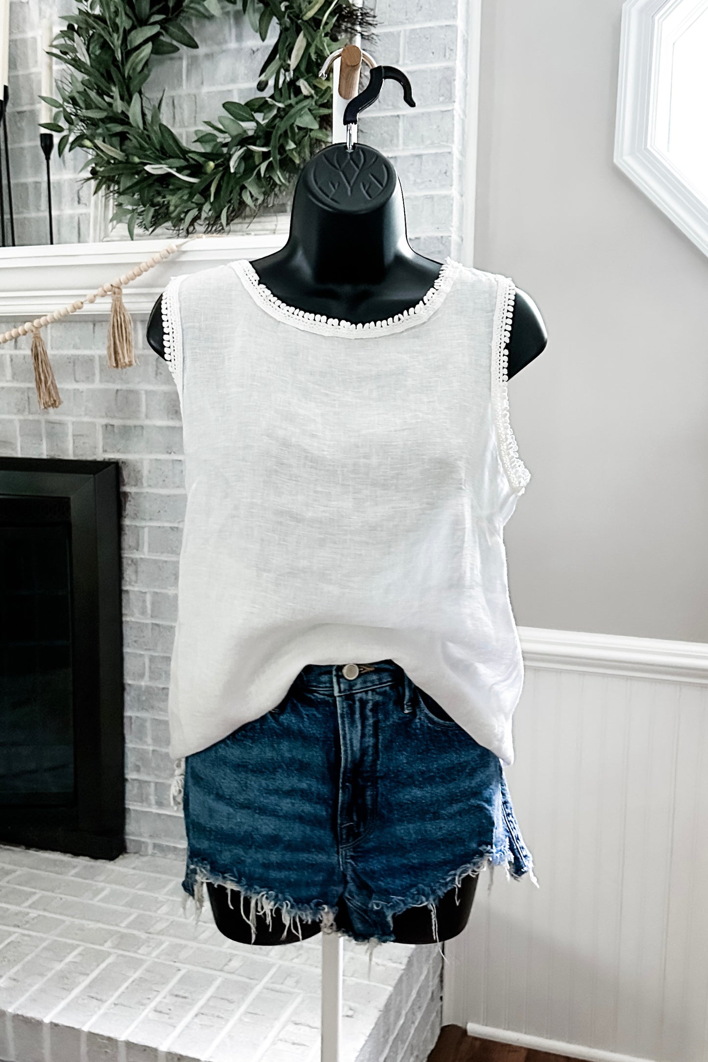 (L) Italian Linen Tank