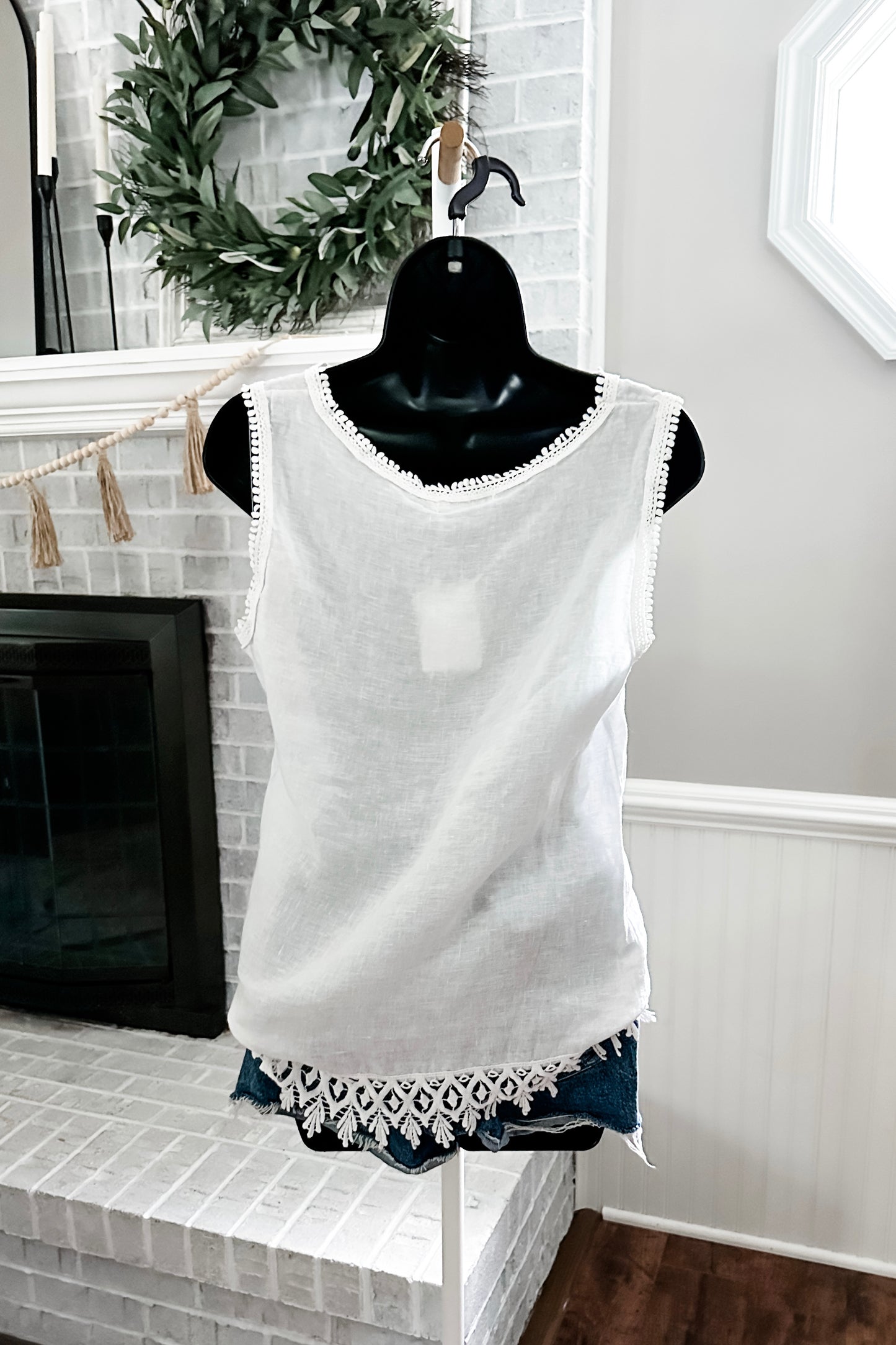 (L) Italian Linen Tank