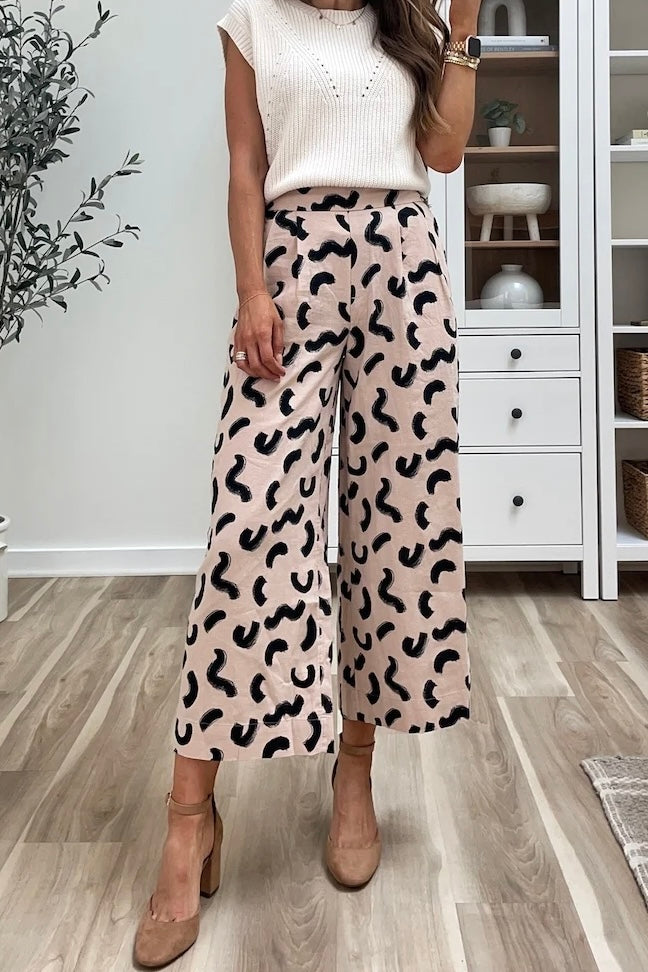 (XXL) Printed Kick Crop Pant
