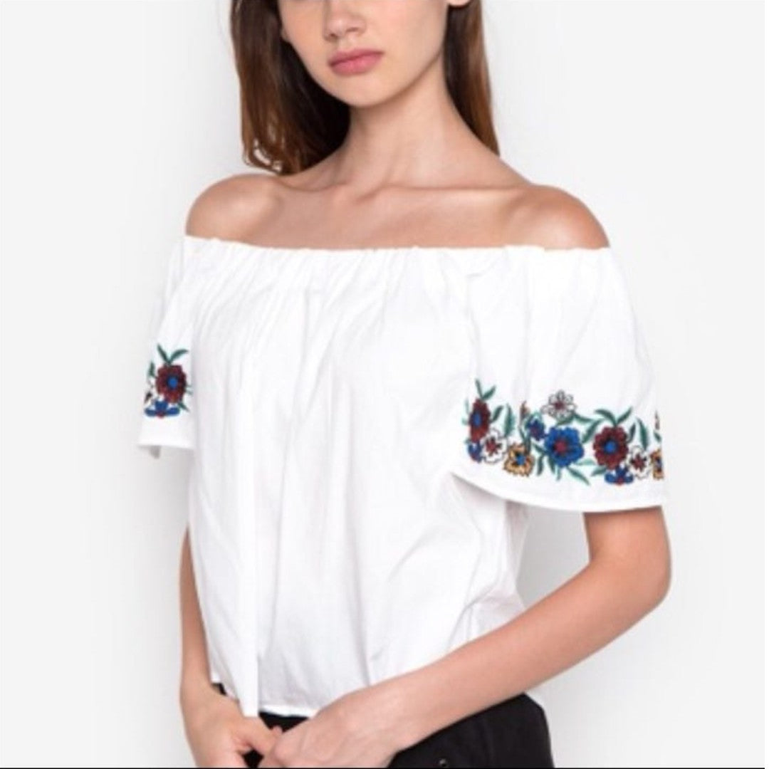 (6) Topshop Off Shoulder Top