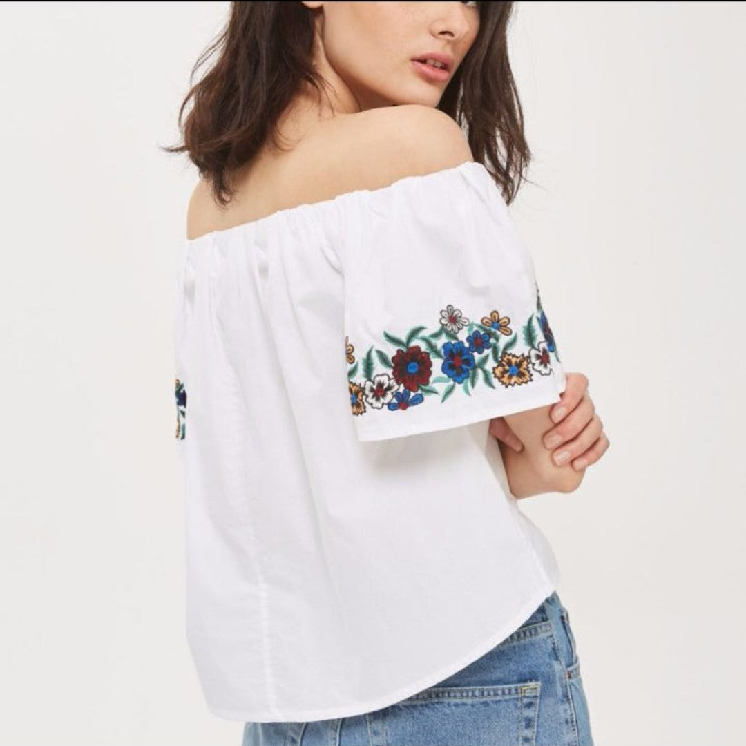 (6) Topshop Off Shoulder Top