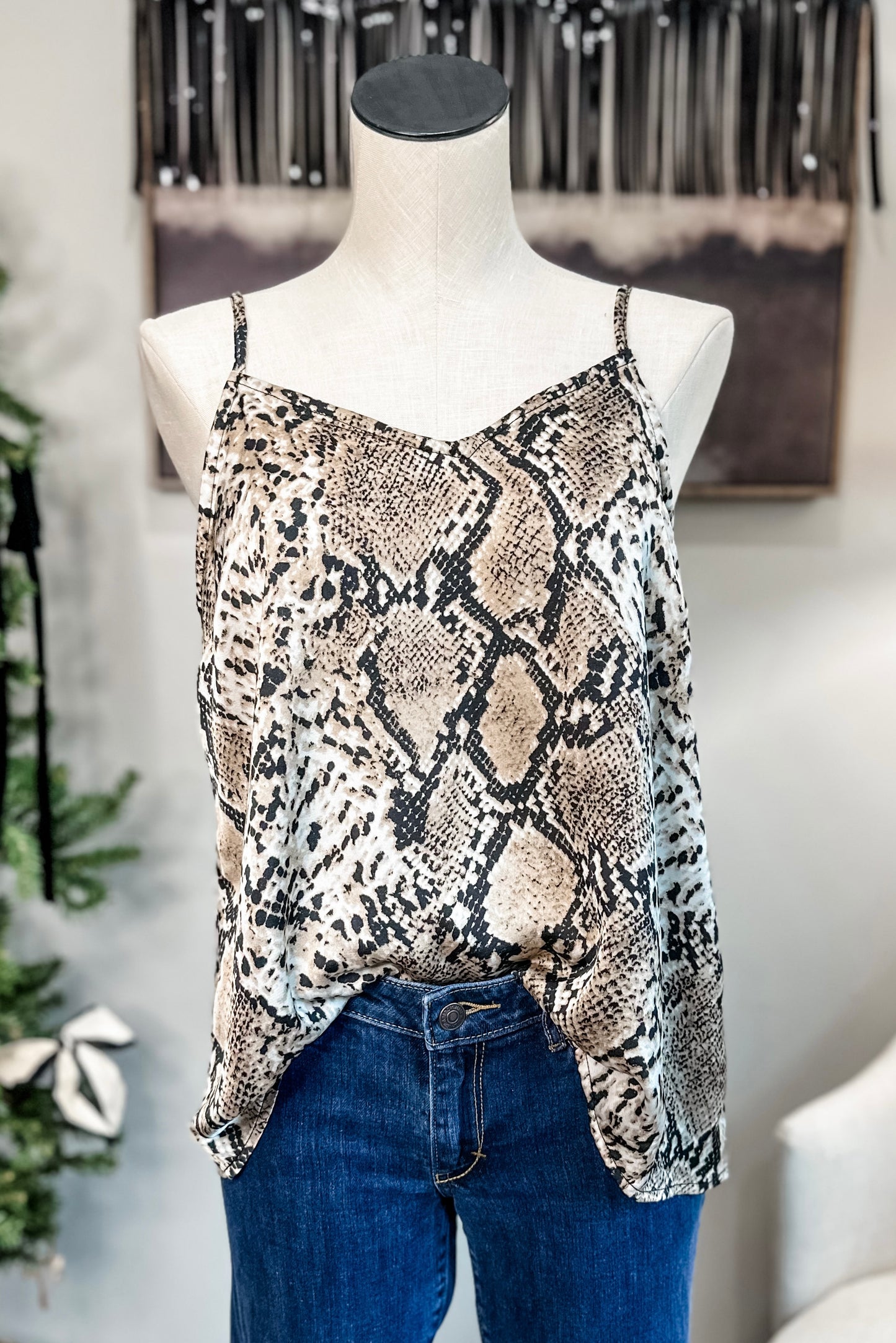 (M) Hayden Snake Print Camisole