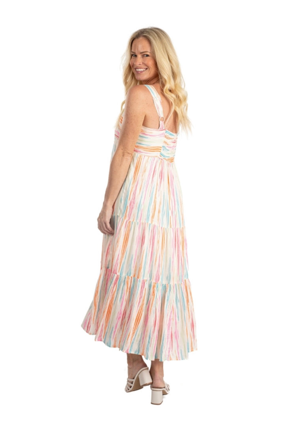 (XXL) Striped Colorful Midi