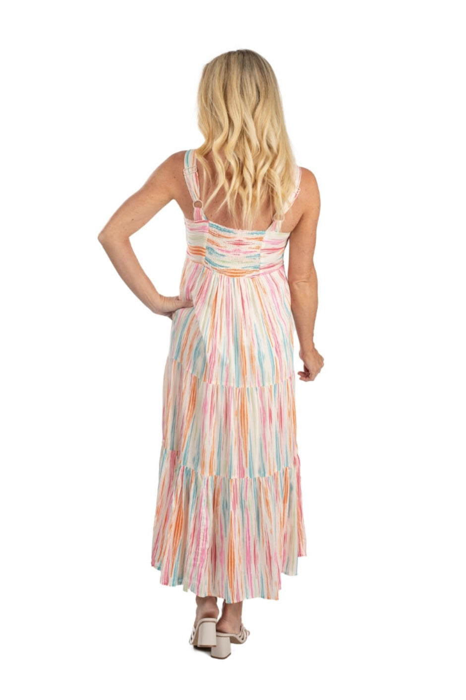 (XXL) Striped Colorful Midi