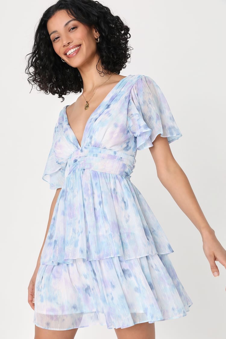 (XL) Lulus Multi Mini Dress