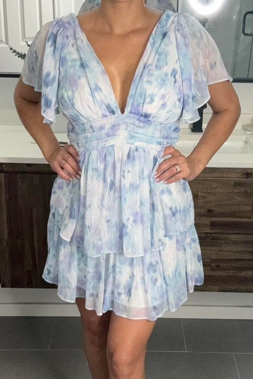 (XL) Lulus Multi Mini Dress