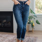 JB Cuffed Slim Fit Dark Wash Jeans