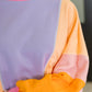 Blockbuster Color Block Pullover in Muted