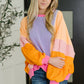 Blockbuster Color Block Pullover in Muted
