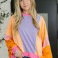 Blockbuster Color Block Pullover in Muted