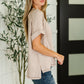 Catch Me Loungin’ Cable Ribbed Knit Top in Ash Mocha