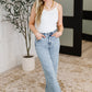JB High Rise Stone Wash Straight Fit Jeans