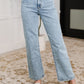JB High Rise Stone Wash Straight Fit Jeans