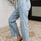 JB High Rise Stone Wash Straight Fit Jeans