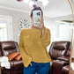 (L) Bibi Mustard Knit Sweater