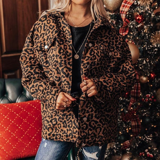 (M) Boutique Leopard Shacket