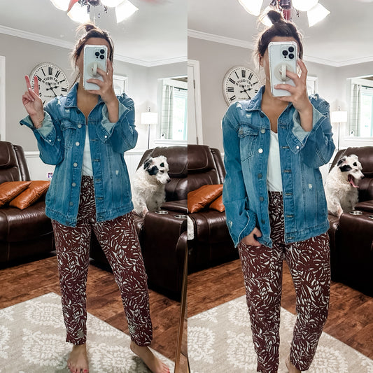 (L) Oversized Boutique Denim Jacket