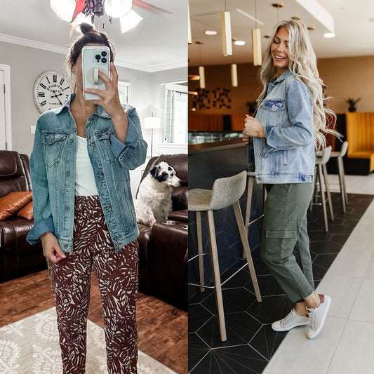 (L) Ampersand Denim Jacket