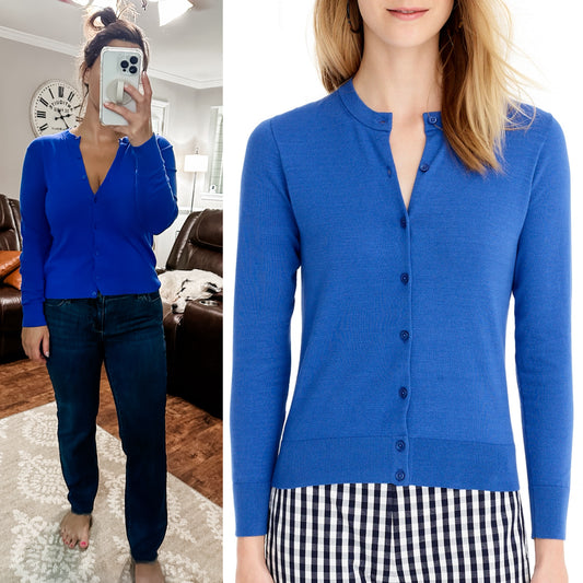(L) J.Crew Jackie Cardigan