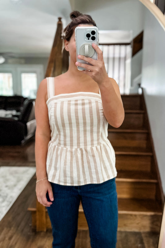 (M) Draper James Stripe Tank