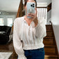 (L) American Eagle Peasant Top