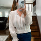 (L) American Eagle Peasant Top