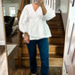 (XL) Kiki Vargas Scallop Top