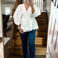(XL) Kiki Vargas Scallop Top
